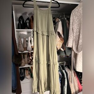 Blu pepper  Green Sleeveless Dress